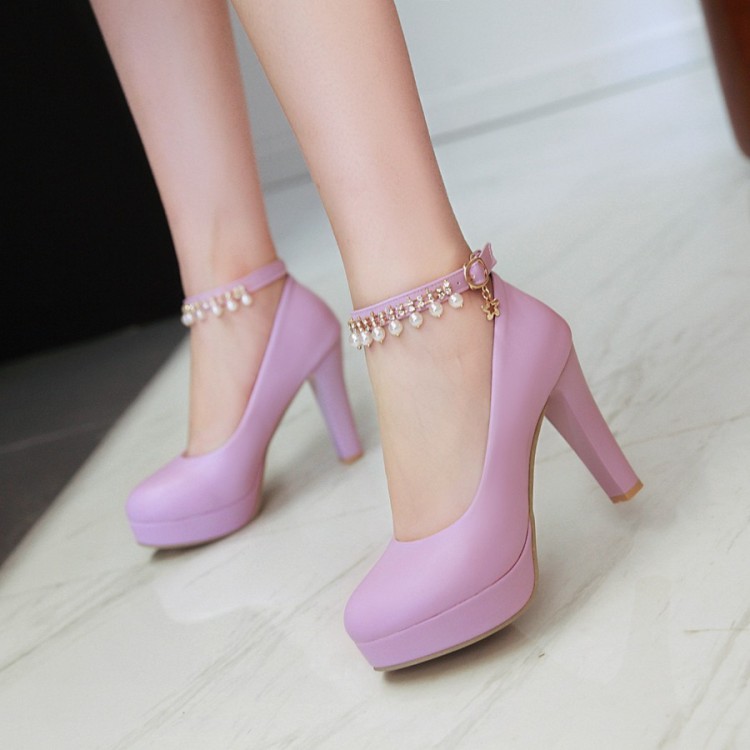 Korean Style Fashion Flat Shoes with Super High Heel and Platform