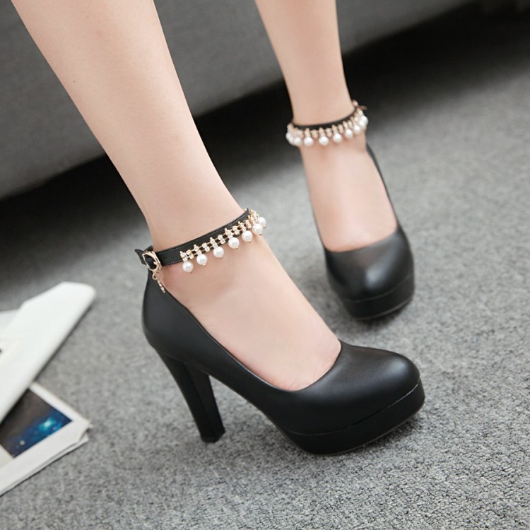 Korean Style Fashion Flat Shoes with Super High Heel and Platform