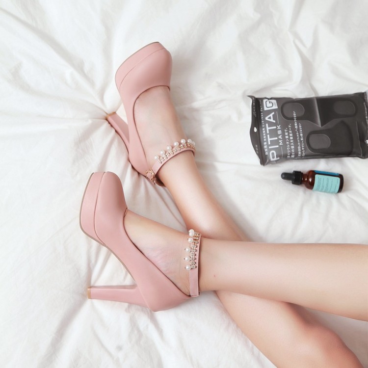 Korean Style Fashion Flat Shoes with Super High Heel and Platform