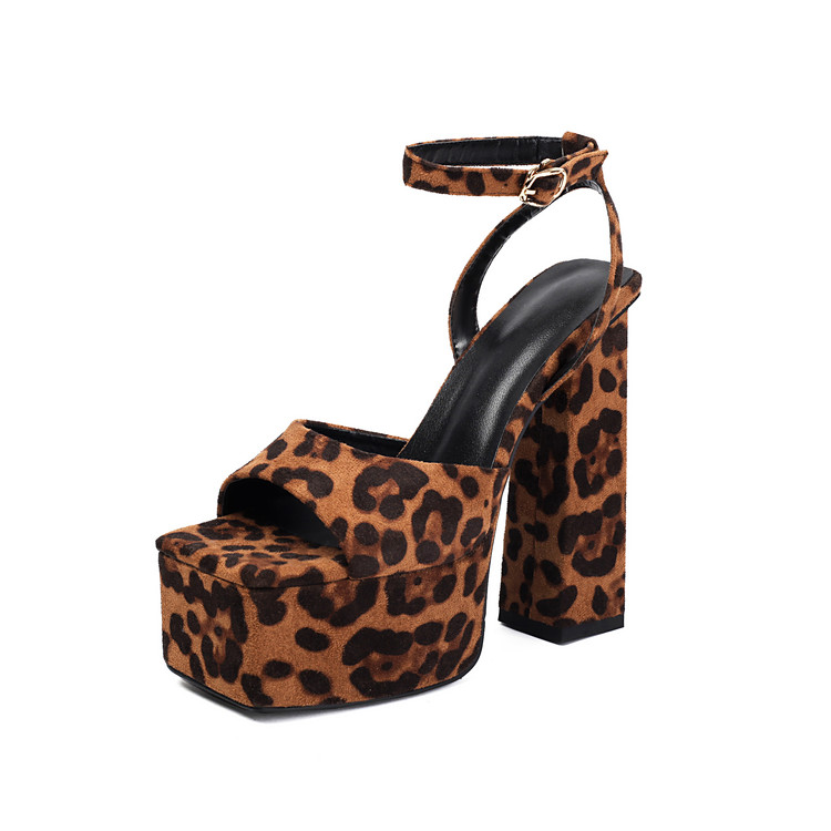 Women's Open Toe High Heel Platform Sandals