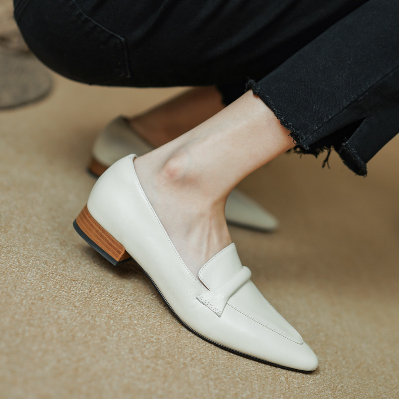womens-pointed-toe-chunky-heel-loafers-top-grain-leather-slip-on-shoes-style-o-html Women's Pointed Toe Chunky Heel Loafers - Top Grain Leather Slip-On Shoes - Style o.html
