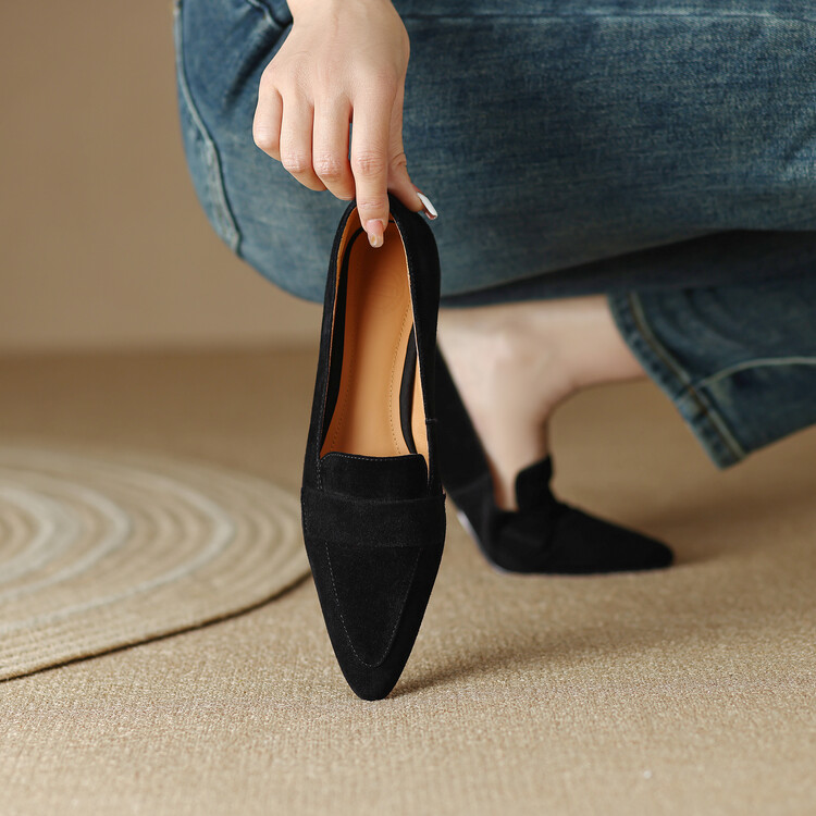 womens-suede-loafers-with-chunky-mid-heel-and-pointed-toe-style-g-html Women's Suede Loafers with Chunky Mid Heel and Pointed Toe - Style g.html